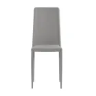 Ensemble de 4 chaises modernes en similicuir blanc, gris ou gris tourterelle - Dora Viadurini