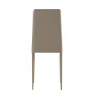 Ensemble de 4 chaises modernes en éco-cuir blanc, gris ou gris tourterelle - Dora Viadurini