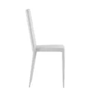 Ensemble de 4 chaises modernes en similicuir blanc, gris ou gris tourterelle - Dora Viadurini