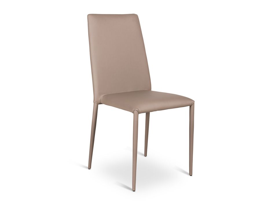 Set de 4 chaises modernes en simili-cuir Dora Viadurini