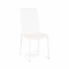 4 septembre chaises modernes Joy imitation cuir, entièrement recouverte Viadurini