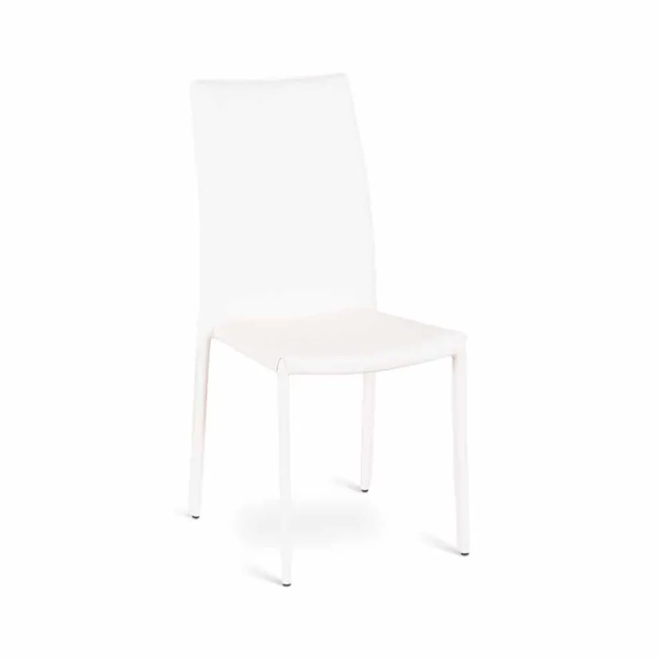 4 septembre chaises modernes Joy imitation cuir, entièrement recouverte Viadurini