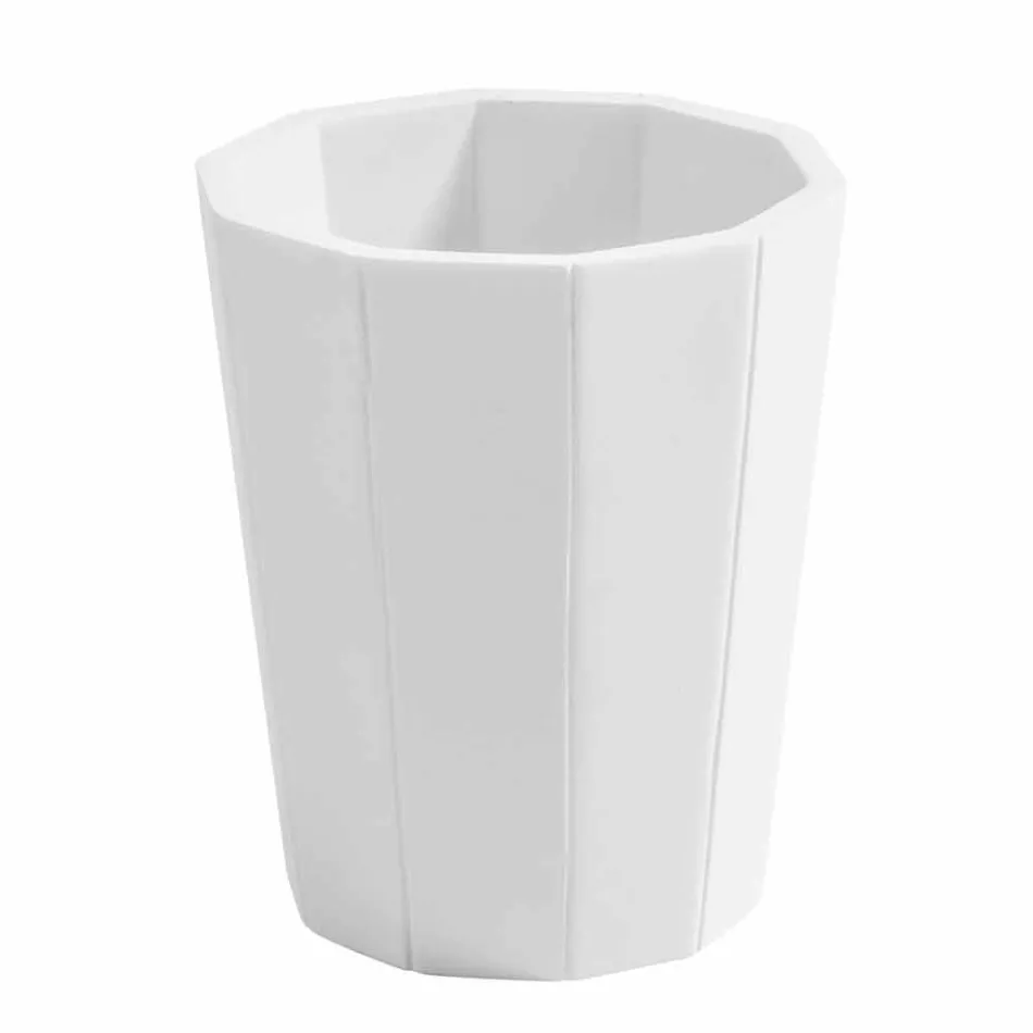 Accessoires de salle de bain modernes en résine Rivello Viadurini