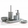 Accessoires de salle de bain modernes en pierre grise Montale