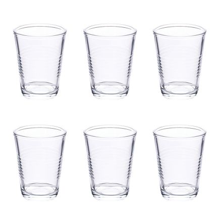 Lot de 12 verres à eau 270 ml en verre artisanal - Tasse Viadurini