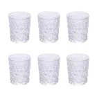 Set de 12 Verres à Eau 300 ml en Verre Décoré - Tasse Viadurini