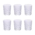 Set de 12 Verres à Eau 300 ml en Verre Décoré - Tasse