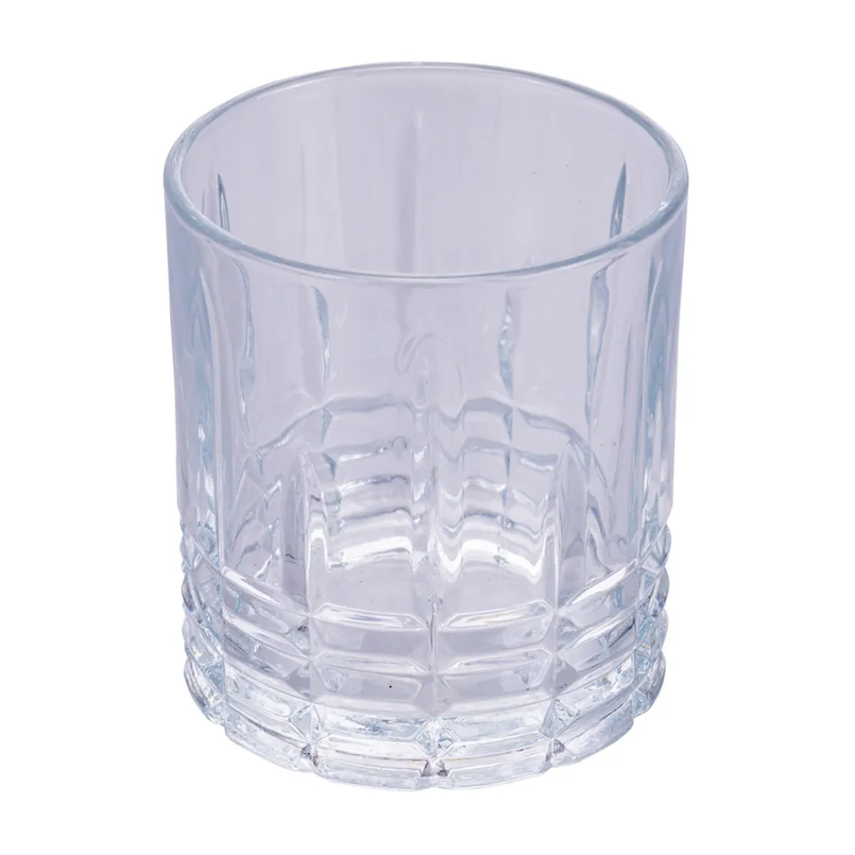 Lot de 12 verres à eau 320 ml en verre artisanal - Tasse Viadurini