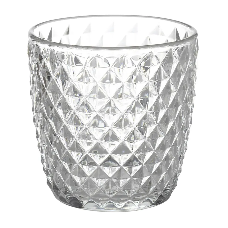 Lot de 12 verres à eau 325 ml avec différentes décorations en verre - Astuces Viadurini