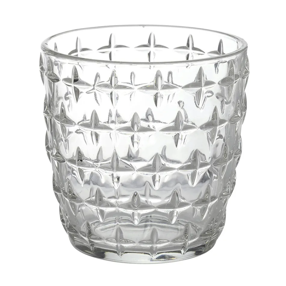 Lot de 12 verres à eau 325 ml avec différentes décorations en verre - Astuces Viadurini