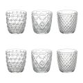 Lot de 12 verres à eau 325 ml avec différentes décorations en verre - Astuces