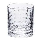 Set de 12 Verres à Eau 400 ml en Verre avec Décorations Diamants - Wisky Viadurini