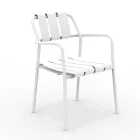 Ensemble de 2 fauteuils de jardin entièrement en aluminium - Resplendissant Viadurini
