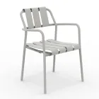 Ensemble de 2 fauteuils de jardin entièrement en aluminium - Resplendissant Viadurini