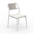 Ensemble de 2 chaises de jardin en aluminium et dossier en corde - Resplendent