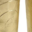 Suite de 3 Vases en Fer Doré à Décors Circulaires en Relief - Walter Viadurini