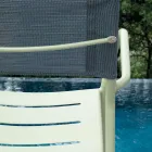 Lot de 4 chaises de jardin en métal galvanisé et Batyline - Prestigio Viadurini