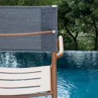 Lot de 4 chaises de jardin en métal galvanisé et Batyline - Prestigio Viadurini