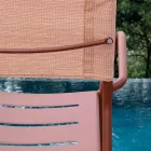 Lot de 4 chaises de jardin en métal galvanisé et Batyline - Prestigio Viadurini