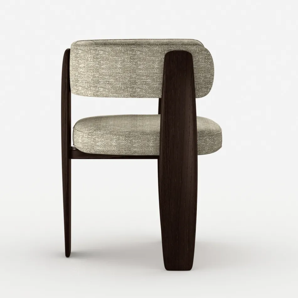 Ensemble de 4 chaises de salle à manger en bois massif fabriquées en Italie - Chili Viadurini