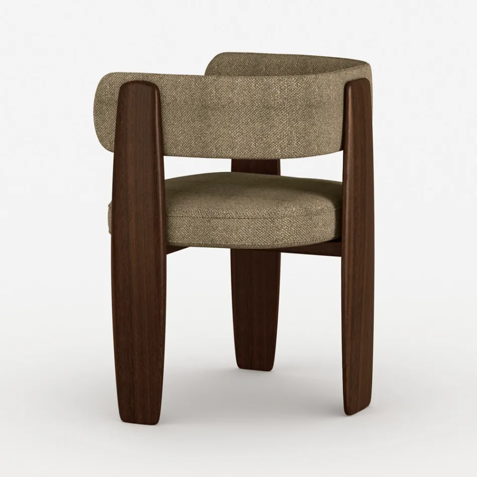 Ensemble de 4 chaises de salle à manger en bois massif fabriquées en Italie - Chili Viadurini