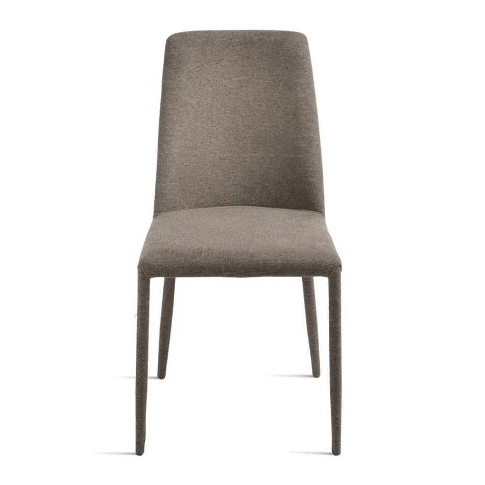 Ensemble de 4 chaises rembourrées en tissu coloré et structure rembourrée - Luciana Viadurini