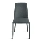 Ensemble de 4 chaises rembourrées en tissu coloré et structure rembourrée - Luciana Viadurini