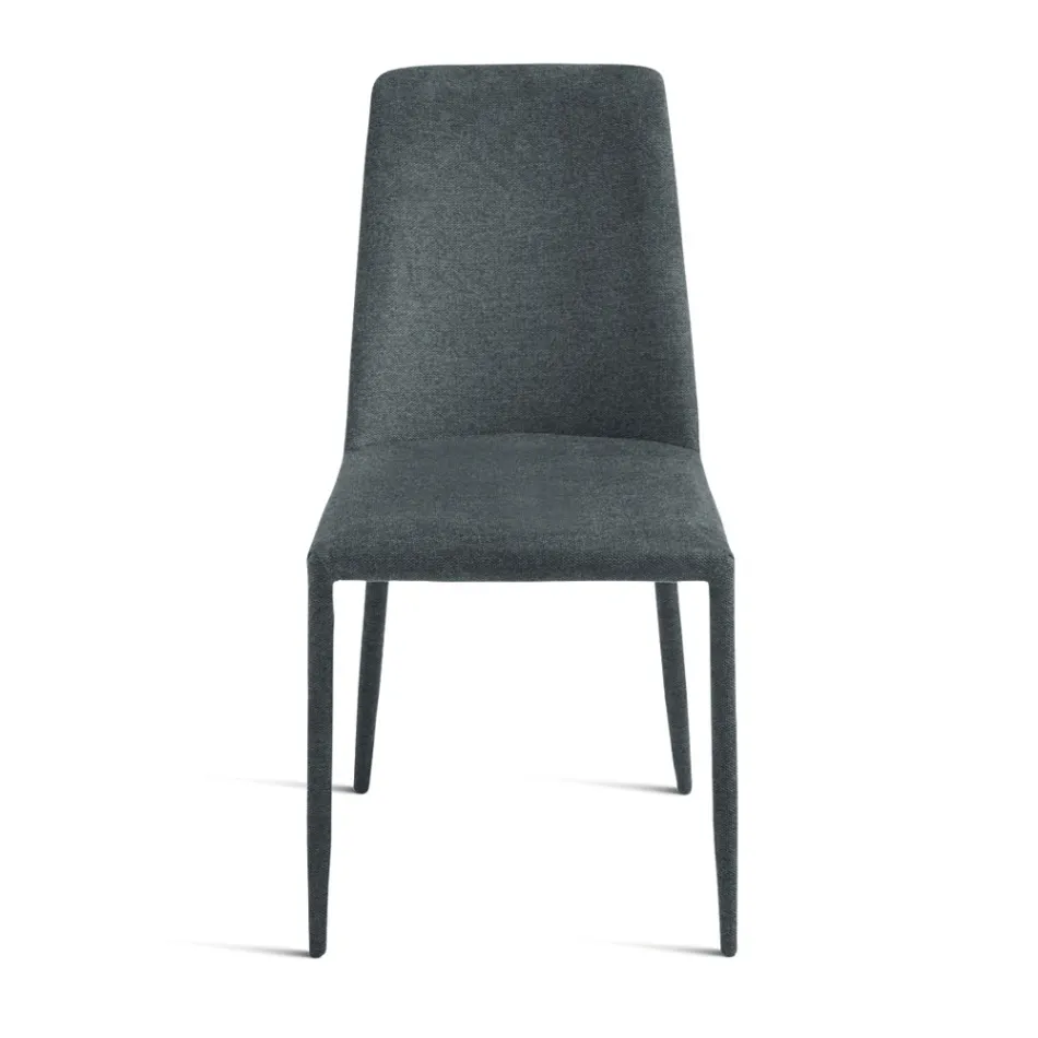 Ensemble de 4 chaises rembourrées en tissu coloré et structure rembourrée - Luciana Viadurini