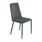 Ensemble de 4 chaises rembourrées en tissu coloré et structure rembourrée - Luciana Viadurini