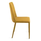 Ensemble de 4 chaises rembourrées en tissu coloré et structure rembourrée - Luciana Viadurini