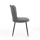 Lot de 4 Chaises en Cuir Synthétique Effet Vieilli - Ambre Viadurini