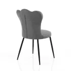 Lot de 4 Chaises en Cuir Synthétique Effet Vieilli - Ambre Viadurini