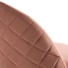 Lot de 4 chaises en tissu microfibre effet velours - Terbio Viadurini