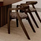 Ensemble de 4 chaises modernes en bois massif de haute qualité, fabriquées en Italie - Vela Viadurini