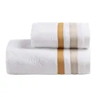 Ensemble de serviettes de toilette pour invités Serenity Double Ruffle en coton éponge Viadurini