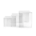 Ensemble de trois tables gigognes en plexiglas fabriquées en Italie - Leandro Viadurini