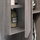 Ensemble en bois et suspension de meuble de salle de bain moderne Fenix fabriqué en Italie Bari Viadurini