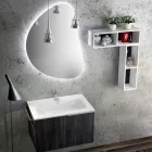 Ensemble de meubles de salle de bain en bois suspension design made in Italy Sad Viadurini