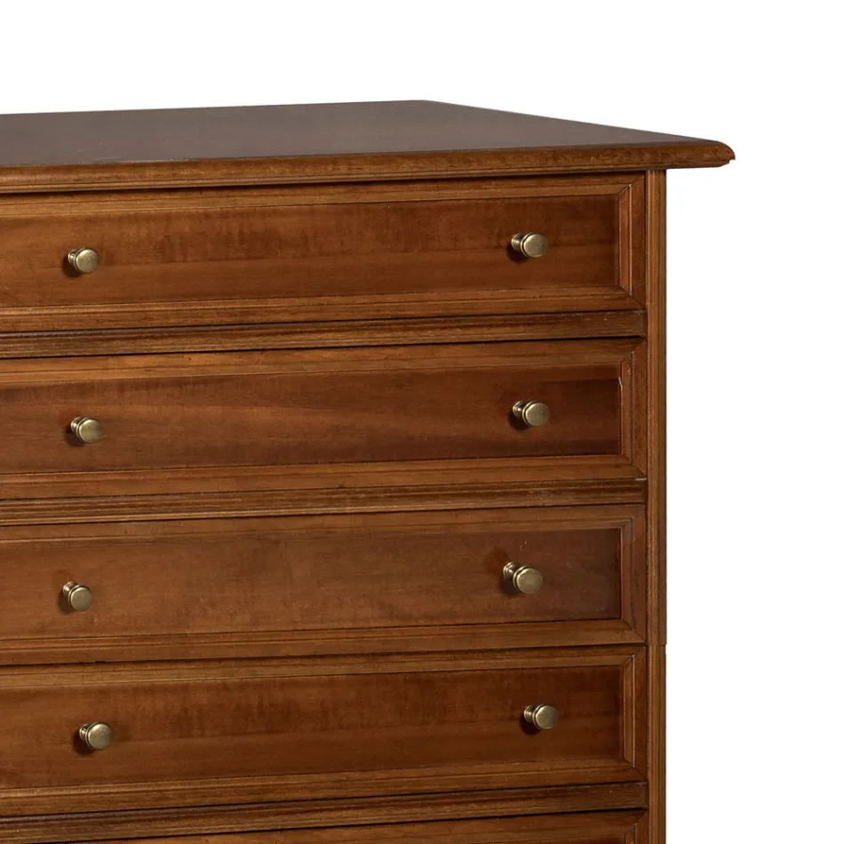 Commode en Bois de Noyer Patiné Made in Italy - Selvans Viadurini