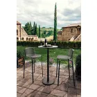 Tabourets de bar hauts empilables en métal Made in Italy, 2 pièces - Viviette Viadurini