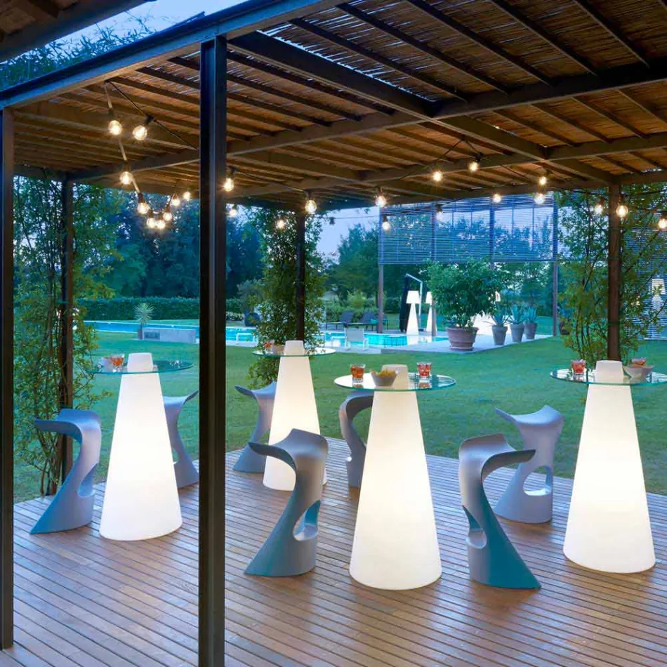 Tabouret haut coloré Slide Koncord design moderne fabriqué en Italie Viadurini