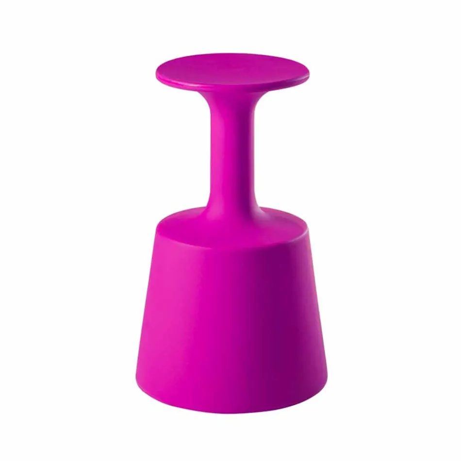 Tabouret de bar haut coloré Modern Slide Drink fabriqué en Italie Viadurini