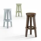 Tabouret de bar haut design en polyéthylène Made in Italy - Tinuccia Viadurini