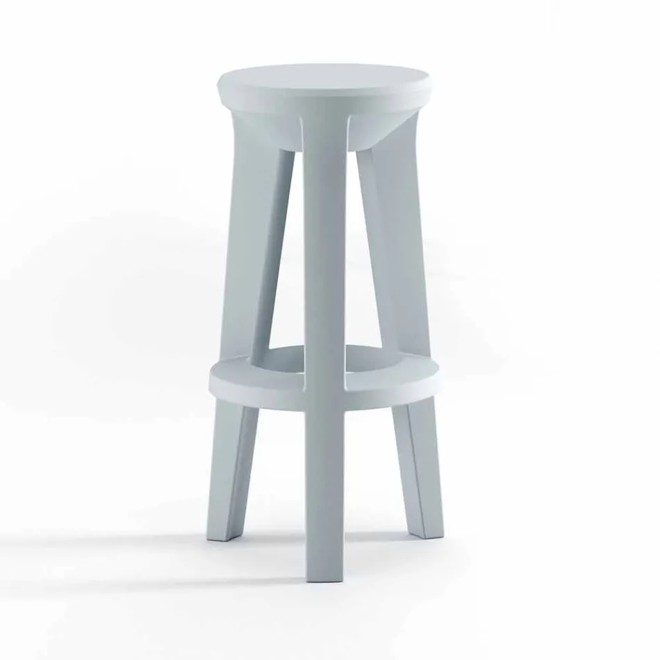 Tabouret de bar haut design en polyéthylène Made in Italy - Tinuccia Viadurini