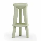Tabouret de bar haut design en polyéthylène Made in Italy - Tinuccia Viadurini
