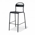 Tabouret d'extérieur haut empilable Made in Italy, 2 pièces - Trixie