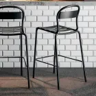 Tabouret d'extérieur haut empilable Made in Italy, 2 pièces - Trixie Viadurini