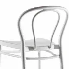 Tabouret haut en polypropylène avec repose-pieds, 4 pièces - Gaya Viadurini