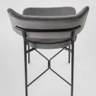 Tabouret de haute qualité avec revêtement en velours fabriqué en Italie - Alaska Viadurini