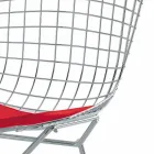 Tabouret de Bar Haut en Cuir avec Structure en Acier Fabriqué en Italie - Beniamino Viadurini